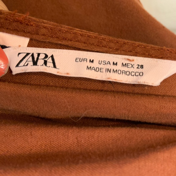 Zara brown faux suede look dress, Medium - Picture 5 of 6